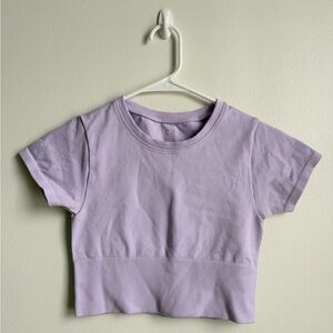Offline Lavender Cropped T-Shirt